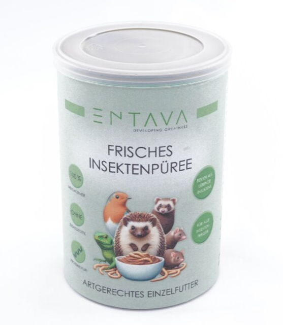 frisches Insektenpüree aus Mehlwürmern, 400g