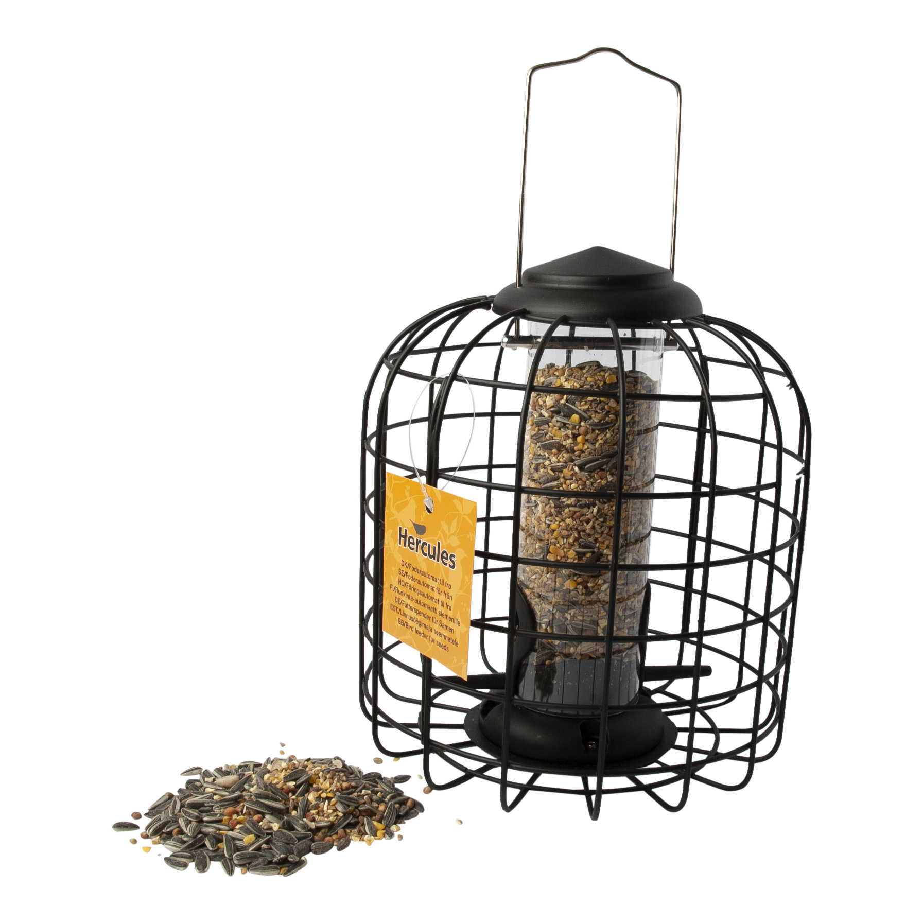 Vogel - Futterspender für Streufutter, Modell Käfig