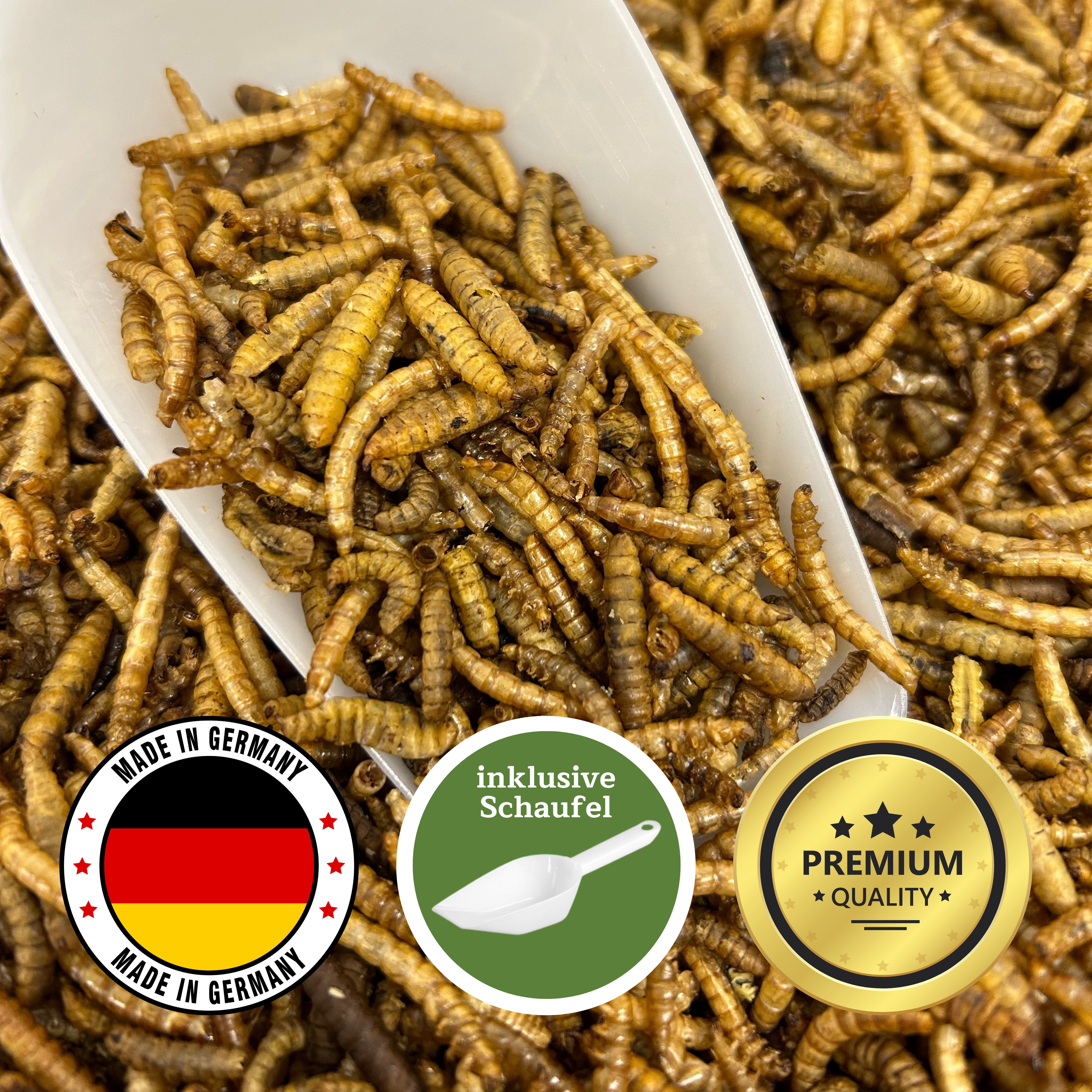 Premium Insektenmix getrocknet, 10L für Insektenfresser MHD 08/25