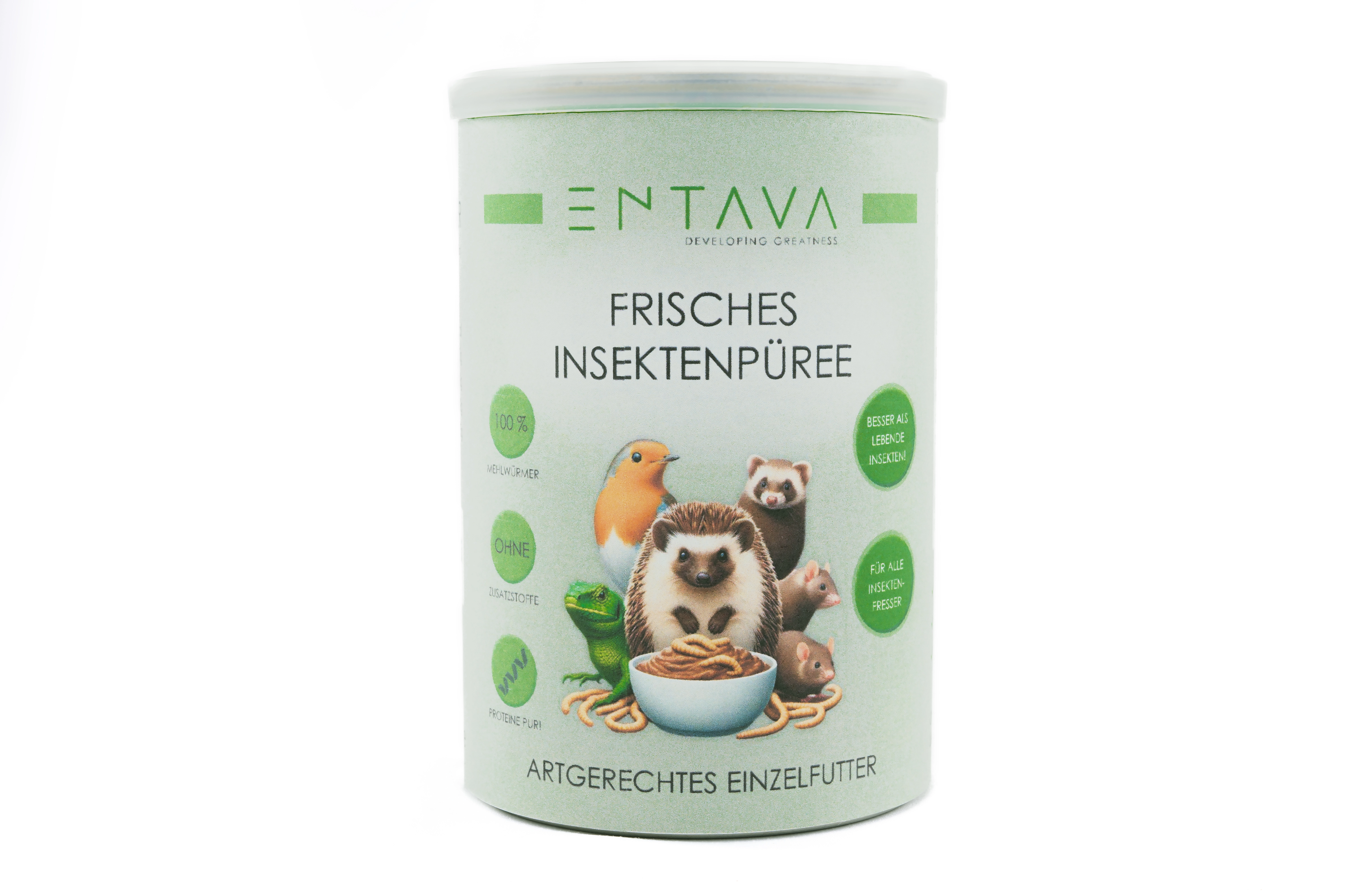 frisches Insektenpüree aus Mehlwürmern, 400g